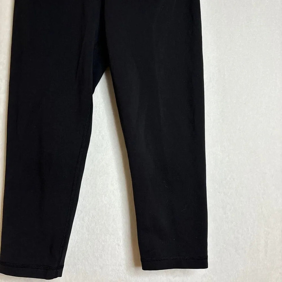 Ivivva by Lululemon Leggings Capris Solid Black Cropped Pants Athleisure - Picture 4 of 12